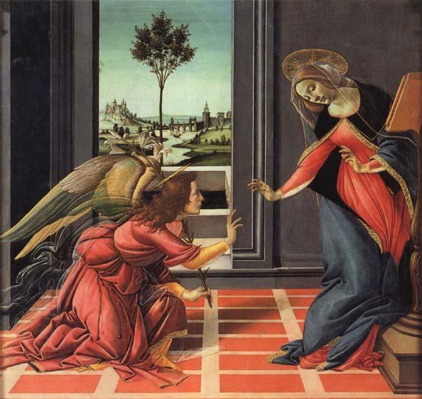 Sandro Botticelli The Annunciation oil painting image